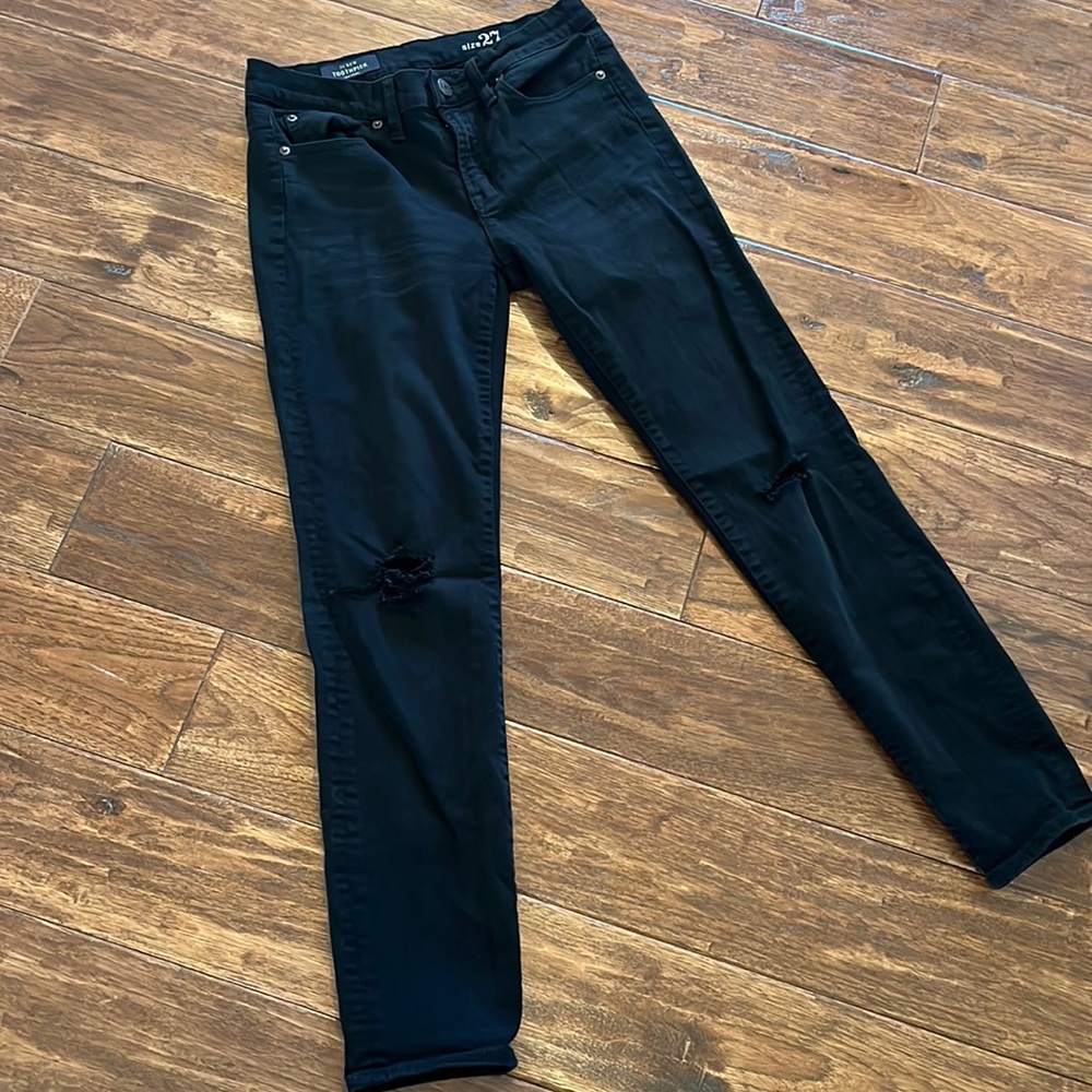J. Crew Black Toothpick Jeans